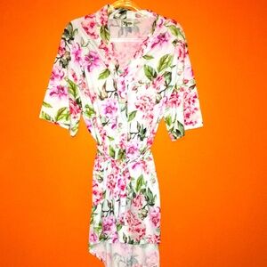 Show Me Your Mumu Floral Nightgown Robe Dress Housecoat One Size Woman’s Sm-Lg